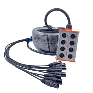 Câble multipaire <span class=keywords><strong>audio</strong></span> professionnel 8 canaux 20 mètres XLR pour microphone et boîtier de scène - Product Image 6