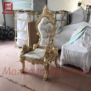 Cadeiras king de luxo elegantes, cadeiras de rei, casamento, banquete, festa, cadeira de ouro, throne 2022