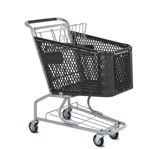 Chariot à provisions en plastique personnalisé avec logo en <span class=keywords><strong>PVC</strong></span> Style de la roue d'emballage de surface Caractéristique de couleur Origine Type Taille Magasins - Product Image 6