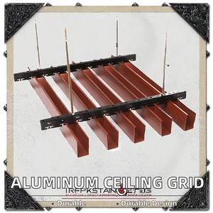 Faux <span class=keywords><strong>plafond</strong></span> décoratif à déflecteur pour mur, couloir, hall, boutique Forme de U Finition en bois Éclairage de <span class=keywords><strong>plafond</strong></span> à déflecteur en aluminium - Product Image 6