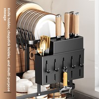 Meilleure vente : Égouttoir à vaisselle sur pied, non pliable, auto-drainant, en métal, multifonctionnel, style moderne et épuré, pour comptoir