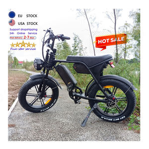 C80 MAX Double Batteries 25kmh 250W Cadre En Acier Électrique Gros Pneu Vélo UE Entrepôt Longue Portée Lithium - Product Image 5