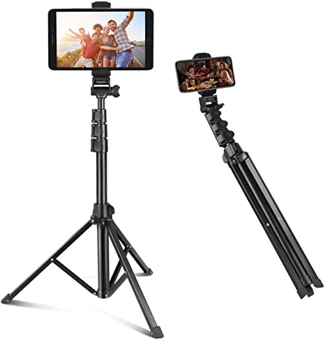 Jmary MT36 Selfie Stick Phone Tripod 67" Extendable Travel Tripod Stand with Phone Clip 1.7meter Tripod for Video Shooting vlog