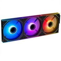 Ventilateurs de boîtier PC originaux Everflow X3 120mm ARGB PWM, lot de 3, raccordement en série, haut débit d'air, dissipateur thermique en plastique, roulement fluide, 28dBA CPU