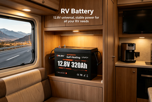 Batería Prismática LiFePO4 de 12.8V 320Ah Grado A, Batería de Iones de Litio con Función de Autocalentamiento para Sistemas de Almacenamiento de Energía - Product Image 4