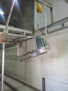 เครื่องจักรโรงฆ่าสัตว์ เครื่องเลื่อยตัดซากหมูแบบใช้มอเตอร์ สำหรับโรงฆ่าสัตว์ หมู แกะ แพะ - Product Image 6