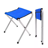 Léger Portable Oxford Table Pliante Tabouret Fer Train Style Meubles De Loisirs En Plein Air pour Plage Camping Pêche Métal