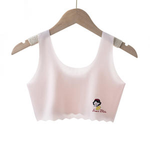 Sujetador sin costuras <span class=keywords><strong>de</strong></span> seda helada con estampado <span class=keywords><strong>de</strong></span> dibujos animados para adolescentes en <span class=keywords><strong>la</strong></span> <span class=keywords><strong>pubertad</strong></span>, transpirable y sin aros, para niñas <span class=keywords><strong>de</strong></span> 9 a 16 años - Product Image 5