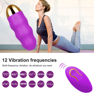 Kostenlose Individuelle Verpackung - Kabelloser Ferngesteuerter G-Punkt-Stimulator Vaginalkugel 12 Vibrationsmodi Liebeskugel Weiblicher Masturbator - Product Image 3