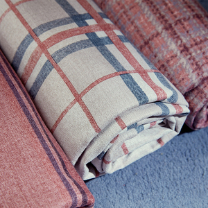 Imiter <span class=keywords><strong>Tissu</strong></span> D'ameublement En <span class=keywords><strong>Lin</strong></span> À <span class=keywords><strong>Carreaux</strong></span> - Product Image 5