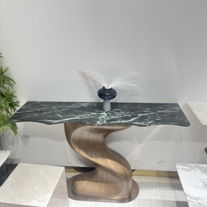 Fabriek Directe Verkoop Van Houten Moderne Hal Luxe Controle Bureau Marmeren Desktop Livingroom Meubels Luxe Tafel <span class=keywords><strong>Console</strong></span> - Product Image 2
