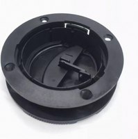 Grille d'aération ronde pour climatisation, diamètre extérieur 90 mm, réglable, pour bus, excavatrice, camion, camping-car, caravane