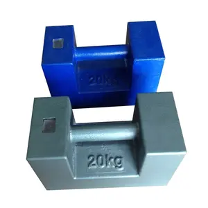 M1 class 20kg test weights for crane, cast iron block weights, elevator balance weight