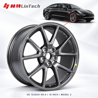 Jante en alliage de remplacement OEM LinTech 1234261-00-A Gris 18X8.5J ET40 pour Tesla Model 3 Standard Long Range Pièces EV
