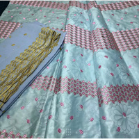 Boubou Marocain pour Femme en Tissu Jacquard Bazin Riche Écologique pour Robes de Mariage et Vêtements Style Africain Nigérian