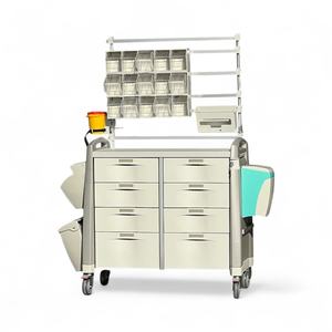 Dayanıklı acil durum tıbbi taşıma arabası | Merkezi kilitleme, sessiz tekerlekler ve verimli depolama sistemi onaylandı - Product Image 5