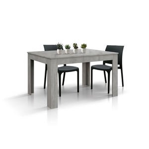 Luisita <b>Extendable</b> <b>Dining</b> <b>Table</b> 140x90 CEMENT GREY MELAMINE FINISHED INTERNAL Use - Product Image 3