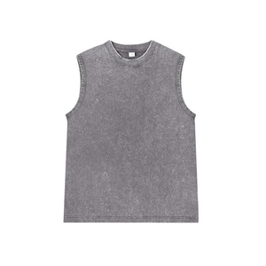 Débardeur unisexe de haute qualité 100% coton, impression par transfert thermique sur le devant, décontracté, col rond, tricot côtelé régulier, séchage rapide - Product Image 6