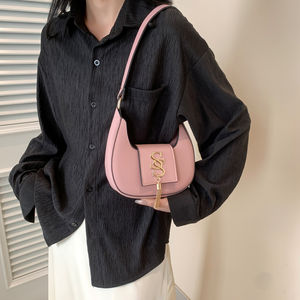 Designer à la mode en cuir PU femmes rétro mode bandoulière sac à main fermeture éclair petits sacs à main d'été chaîne bandoulière dames Style - Product Image 5