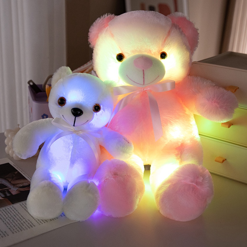 Wholesale Teddy Bear Luminous Stuffed Toys - Rainbow LED Plush