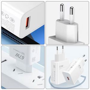 2026 67W European <b>Plug</b> Fast Charging Portable White Compact <b>Charger</b> for Wholesale - Product Image 6