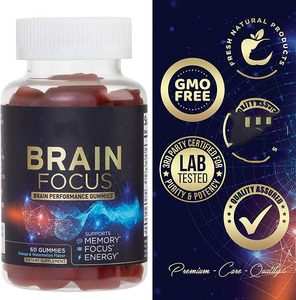 OEM não tăng Gummies nhà máy trực tiếp vitamin tăng cường sự chú ý bộ nhớ cho người lớn thanh thiếu niên Gummy kẹo liều lượng lợi ích não - Product Image 2