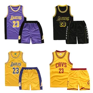 Pakaian Olahraga Anak Laki-laki, Baju Basket Jersey Musim Panas untuk Anak Laki-laki