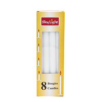 Fournisseur de bougies en Chine, boîte jaune, marché de Douala au Cameroun, bougies blanches en bâton pour la maison, Velas Bougie, prix direct usine