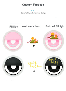 ไฟเติมแบบหนีบโทรศัพท์ ปรับความสว่างได้ 4 ระดับ ไฟเย็น 2500-6500K ชาร์จซ้ำได้ ไฟเติมขนาดเล็ก ยอดนิยมสำหรับโทรศัพท์ - Product Image 2