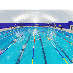 Structure gonflable sur mesure avec couverture en membrane PVDF pour grand court de tennis, dôme pneumatique, structure soutenue par des poutres, terrain de football, tente de sport - Product Image 2