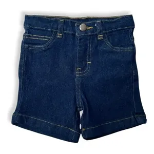 Pantaloncini in denim Adrenaline Baby, confezione da 2, in cotone blu scuro e chiaro, vestibilità dritta, pantaloni per bambini primavera-estate - Product Image 4