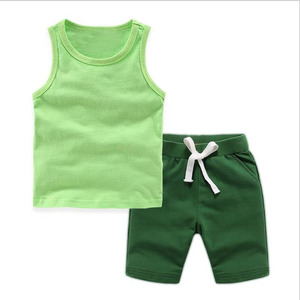 Conjuntos de Chalecos de Verano para Niños, 100% Algodón, Patrón Personalizable, Coloridos, Casuales, Suaves y Cómodos - Product Image 2