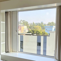 Ventanas de Aluminio con Cierre de Seguridad para Niños, Diseño de Apertura Limitada con Manija Bloqueable, Inclinables y Giratorias, con Rotura de Puente Térmico y Microventilación