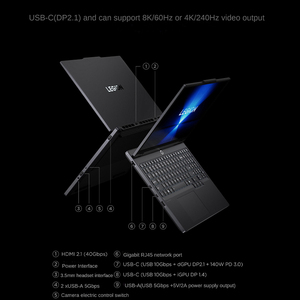 แล็ปท็อปสำหรับเล่นเกมน้ำหนักเบา2025 Y7000 <span class=keywords><strong>7</strong></span>-255HX พิเศษ16GB 1TB RTX5060คอมพิวเตอร์15.3-180Hz - Product Image 6