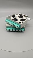 Boîtier de distribution fibre optique 12 ports 24 fibres sur rail DIN, LC Duplex Multimode OM3, boîtier terminal en métal avec pigtail pour réseau