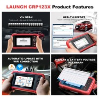 Lanceur 2026 LAUNCH X431 CRP123X V3 Lecteur de codes OBD2 Outil de diagnostic automobile CRP 123x avec diagnostics Moteur, ABS, SRS, WIFI OBDII