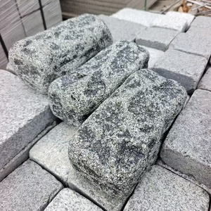 Trung Quốc tối màu xám đá granit giảm cobbles pavers đá G343 đá granit claved và giảm khối cho pavings - Product Image 2