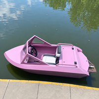 Mini Bote a Chorro de Agua Eléctrico de Aluminio a Precio de Fábrica para Río, Lago y Mar, Sin Batería