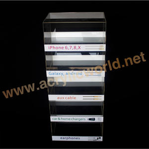 Présentoir d'accessoires de comptoir personnalisé de bonne qualité/présentoir de chargeur de câble USB présentoir en acrylique - Product Image 3