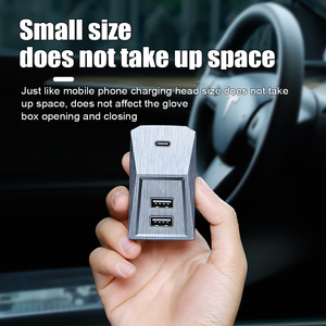 Base de Expansión para Guantera de Vehículos de Nueva Energía para Tesla Model Y Juniper, Estación de Acoplamiento <span class=keywords><strong>Multipuerto</strong></span> con Puerto de Carga USB - Product Image 2