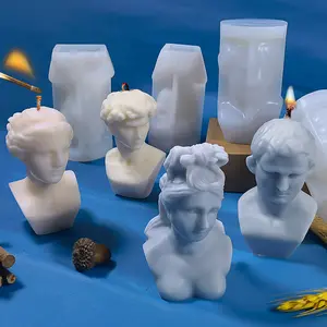 3D ภาพเทียนซิลิโคนแม่พิมพ์วีนัสเดวิดออกแบบเสา DIY แฮนด์เมดสบู่หอมเทียนตกแต่งแม่พิมพ์สำหรับการทำเทียน - Product Image 1