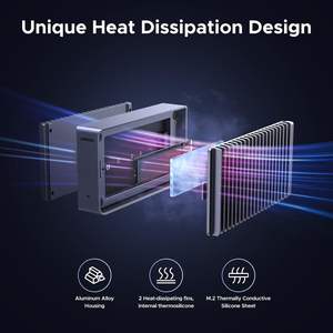 UGREEN 40Gbps M.2 NVMe アルミ製両面フィン放熱ノイズレスSSDケース Thunderbolt 4/3/USB4/3.2/2.0対応 - Product Image 3