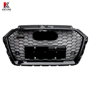 Đen RS3 phong cách tổ ong lưới tản nhiệt cho au-di A3 S3 2016 2020 thay thế lưới tản nhiệt phía trước vật liệu nhựa mới - Product Image 4