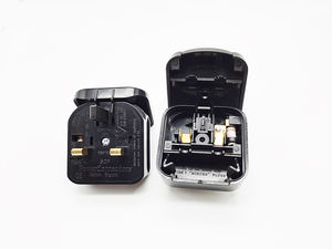 Convertisseur d'adaptateur de prise de <span class=keywords><strong>voyage</strong></span> européen, ue, 2 broches vers royaume-uni, 3 broches - Product Image 5