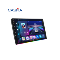 Lecteur DVD Android pour voiture, lecteur Android embarqué 4G+6G 6+128G 9.5 10.4 pouces universel avec lumière ambiante et petit bouton, garantie 1 an