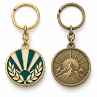 Porte-clés en métal personnalisé avec emblème de montagne, qualité supérieure, logo sur mesure, vente directe d'usine, fabricant de cadeaux en gros