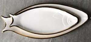 Juego de vajilla de platos de carga occidental de estilo europeo, plato de cerámica de pescado, diseño de plato ovalado mediterráneo para eventos de bodas - Product Image 6
