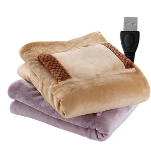 ZCHOMY Car Camping Usb Charging Wearable Heating Throw Blanket Portable Outdoor Electric Heated Blankets For Winter