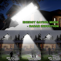 Lampe solaire tout-en-un GZM à haut lumen 1500W, IP67, étanche, pour extérieur, murale, LED, pour maison, jardin, cour et route