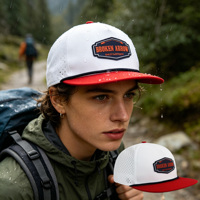 Casquette plate imperméable HS46 en gros, conception personnalisée OEM, respirante, unisexe, pour le golf, la randonnée et le baseball